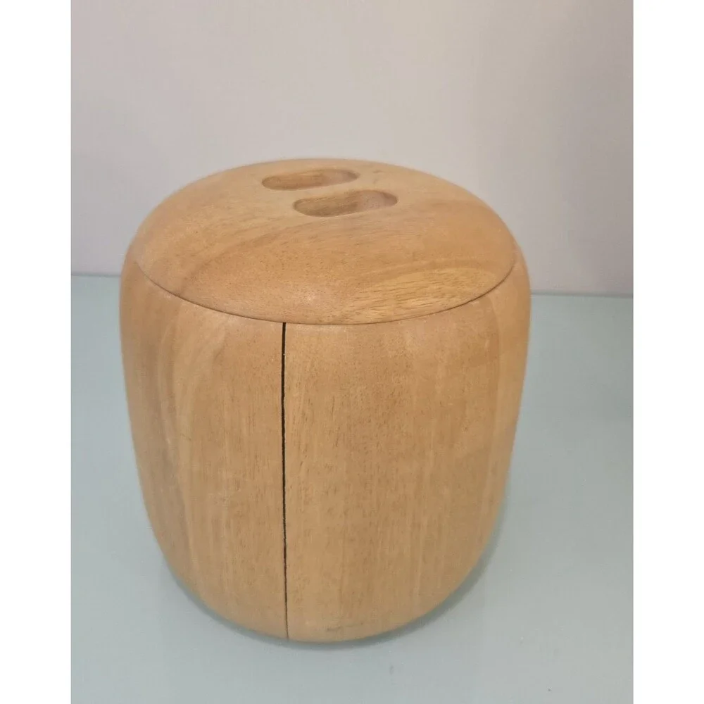 Jens Quistgaard Dansk Teak Ice Bucket 8.5” MCM Denmark Vintage